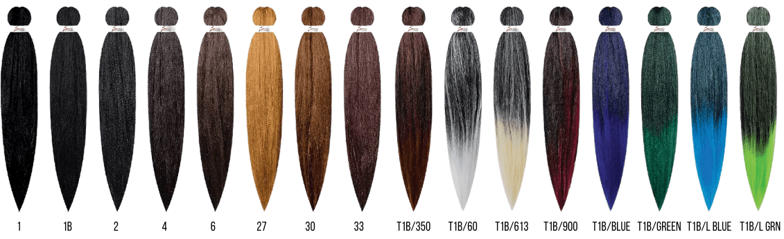 EX BRAID PROFESSIONAL | BOX PROFESSIONAL Color Chart 1