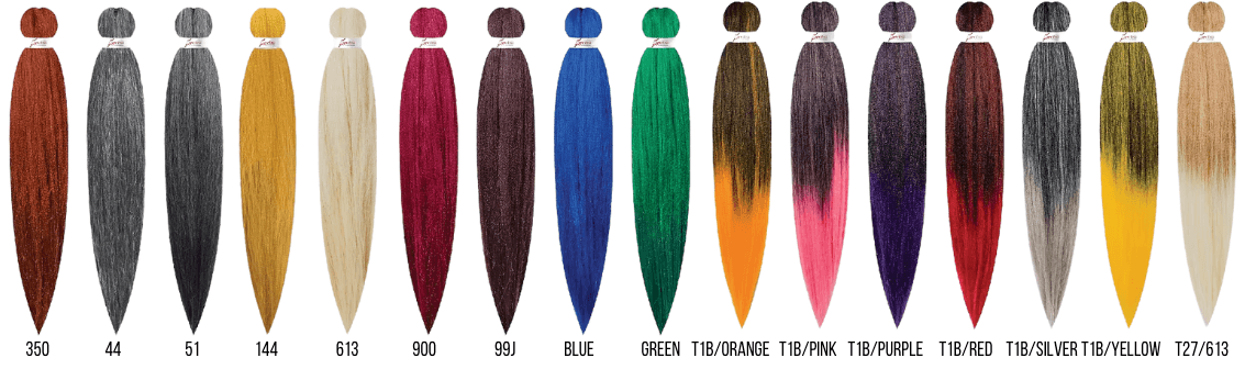 EX BRAID PROFESSIONAL | BOX PROFESSIONAL Color Chart 2