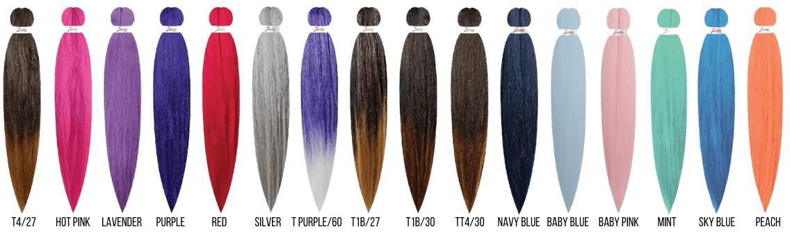 EX BRAID PROFESSIONAL | BOX PROFESSIONAL Color Chart 3